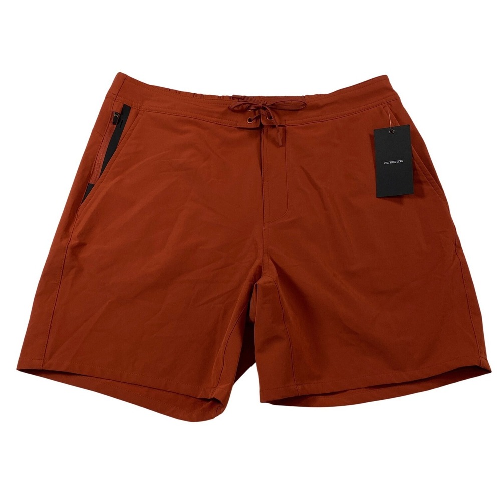 Ten Thousand Foundation Short 7" No Liner Chili Orange Mens Large TTSH003V6 NEW